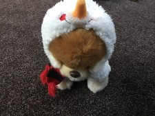 GUND Boo Worlds Cutest Dog Plush In Olaf Outfit Soft Toy Puppy 10” Rare