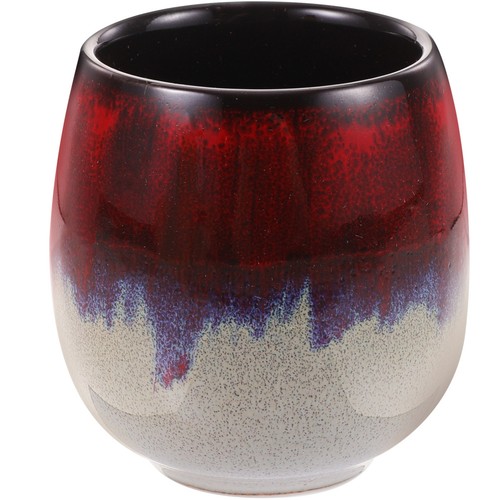 Red ceramic tea - ceramic, cup