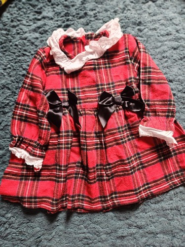Tartan baby dress - tartan,