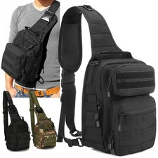 Military Tactical Chest Sling Bag Molle Crossbody Men Outdoor Shoulder Backpack