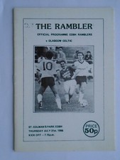 Cobh Ramblers v Celtic 1986/87
