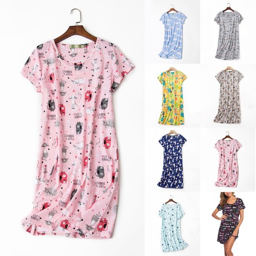 Ladies nightie short sleeve - nightie,