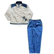 Vintage 90s Adidas Full Tracksuit Large Floral Tennis Agassi RARE Retro