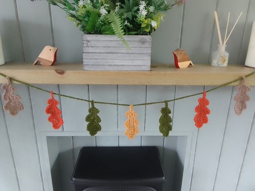 Handmade crochet oak leaf - handmade,