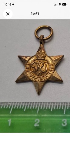 Ww2 burma star - star, miniature
