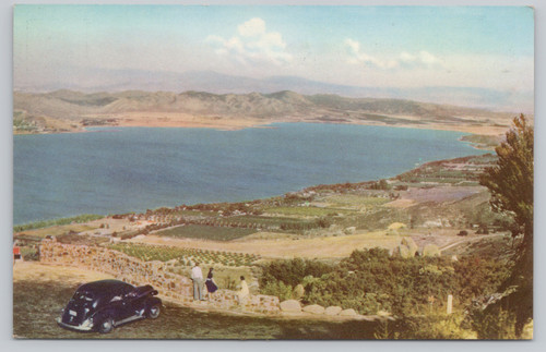Postcard vintage car - vintage,