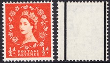 1959 ½d Orange-Red Graphite