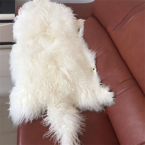 White 60x105cm real tibetan - white,
