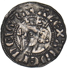 1249 - 86 Scotland Penny - Alexander III Silver Hammered Coin - Nice