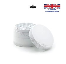 40mm Metal Smoking Herb/Spice Grinder 4-Layer Ceramic Coating White Nonstick 