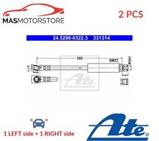 BRAKE HOSE LINE PIPE ATE