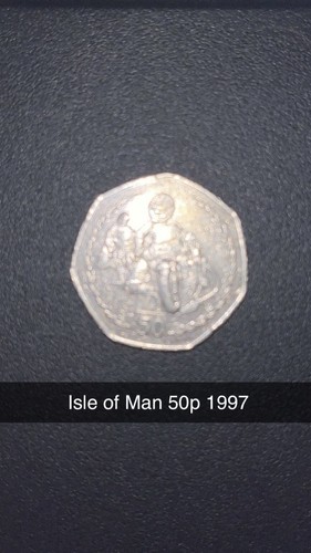 50p pence coin - tt, iom