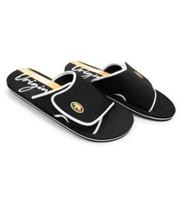 D555 Big Mens Black Sliders