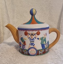 Christopher Wren - Vintage Fine China Circus Porcelain Teapot - Staffordshire