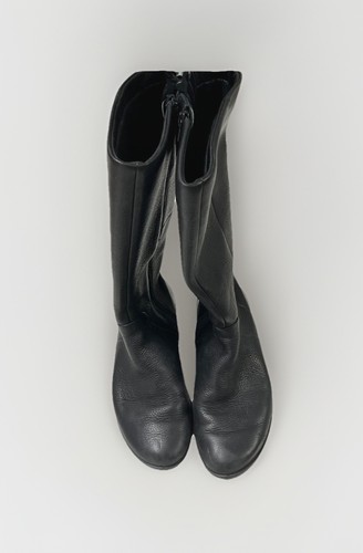 Ecco black leather zip - leather,