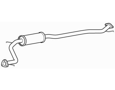 Centre exhaust middle silencer - centre,