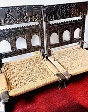 Vintage Hand carved Set Of Two