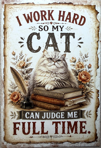 Cat attitude postcard - cat,