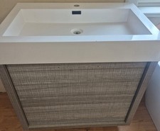 Vanity init floor standing 750mm wide   Slight damage on the front