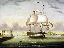 SHIP ENTERING NEW YORK HARBOR