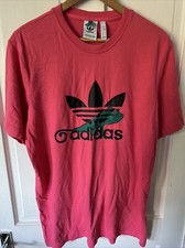 ADIDAS Shirt Adult Pink Originals TREFOIL Chameleon PT3 LOGO Medium M
