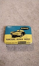 VINTAGE ROMAC CLASSIC PUNCTURE REPAIR OUTFIT TIN  GOOD ORDER FOR AGE !