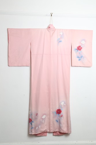 Vintage japanese kimono pink - vintage,