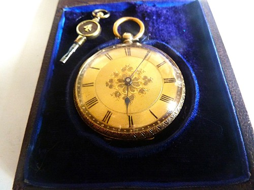18k solid gold pocket - solid, watch