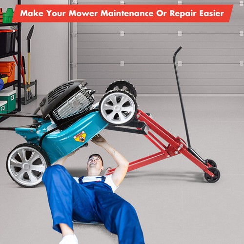 Foldable ride lawn - on, mower