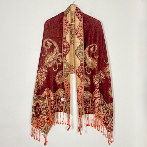 Bohemian pashmina burgundy - bohemian,