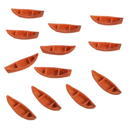 12pcs canoe model home resin - 12pcs,