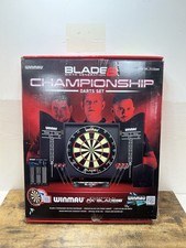 Winmau Blade 6 Championship Dartboard Cabinet Darts Set - **Damaged Cabinet**