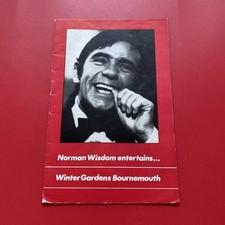 Signed Norman Wisdom Entertains Bournemouth 1969 Theatre Programme Autograph