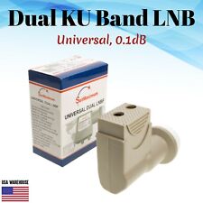 Universal Dual KU Band LNB LNBF 0.1dB Linear Satellite Dish 2 Ports HD Ready FTA