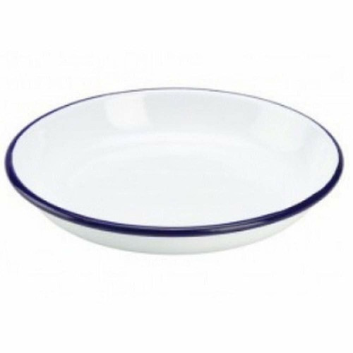 White falcon enamel round - 2,