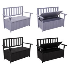 Wooden Bench Outdoor Storage