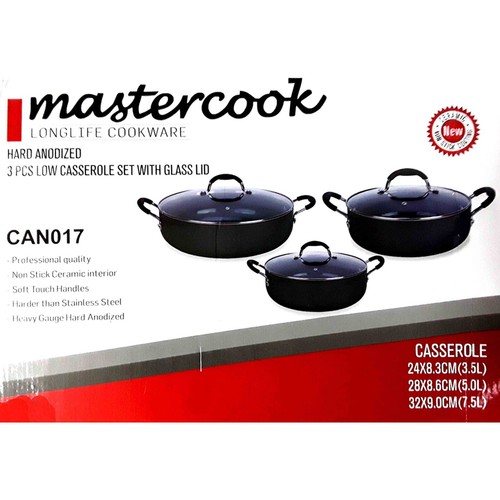 6pc shallow casserole - shallow, set