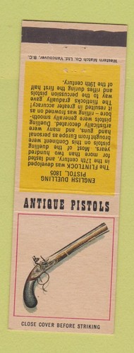 Matchbook cover antique - matchbook,