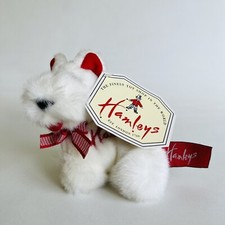 Hamleys Soft Toy Cuddly Plush White Scottie Dog Puppy 4” Long