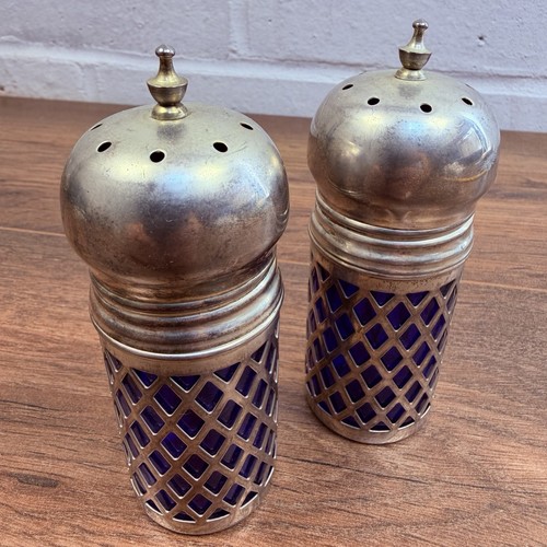 Vintage pair cobalt - vintage, glass