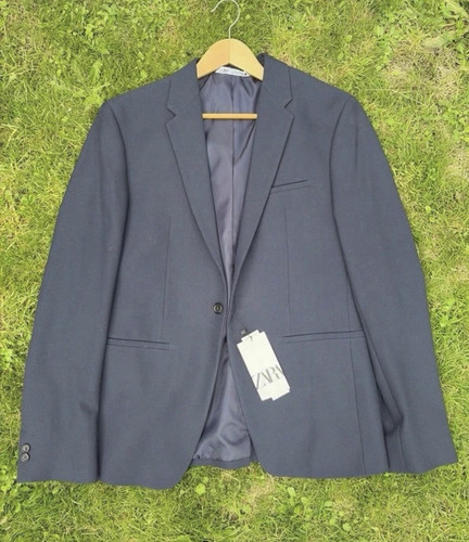Zara men navy - navy, suit