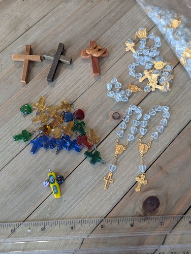 Vintage salvaged rosary - vintage,