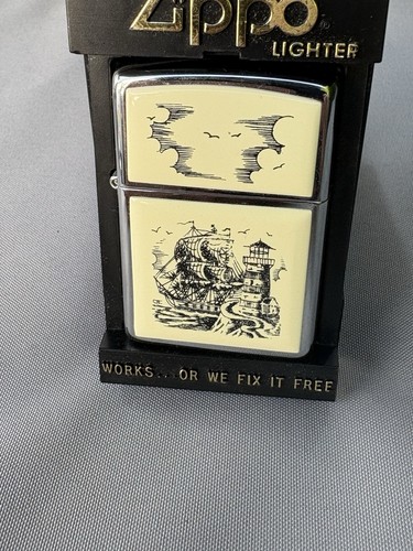Zippo scrimshaw lighter - zippo,