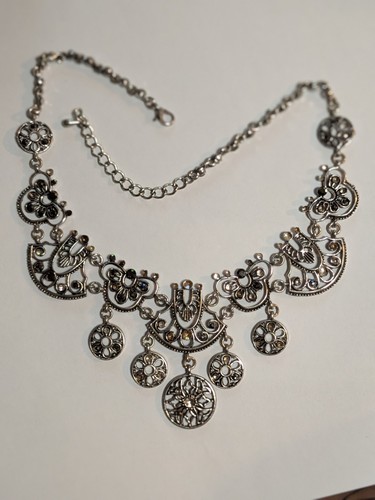 Vintage look silver tone - silver,