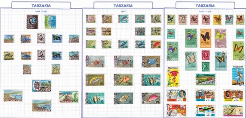 Tanzania stamp collection - stamp, in