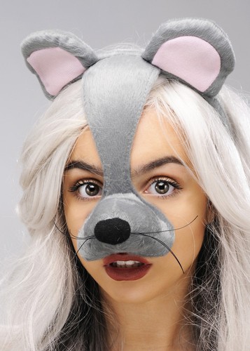 Mouse mask headband - mask, on