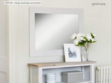 Large Wall Mirror,  Grey &
