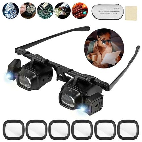 24x magnifier glasses - 2-24x, with