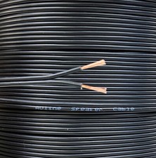 10m Black Auline Speaker Cable Wire 13 Strand Audio HiFi Surround Sound