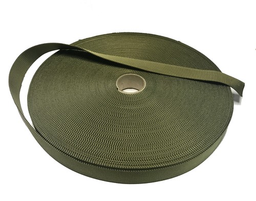 Light olive 25mm webbing - light,